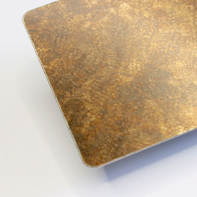 Placa dourada da bobina da espessura da linha fina de bronze de aço inoxidável decorativa antiga 4mm da folha