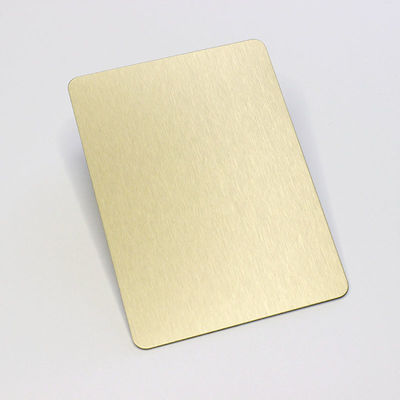 Folha de aço inoxidável escovada ouro da linha fina de bronze para a decoração de construção AISI 201 placa de 430 SS da categoria
