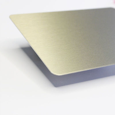 Folha de aço inoxidável escovada ouro da linha fina de bronze para a decoração de construção AISI 201 placa de 430 SS da categoria