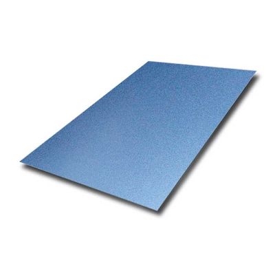 Os azul-céu colorem o revestimento de aço inoxidável grosso da folha AFP de 0.8MM 4x8 Sandbleasting