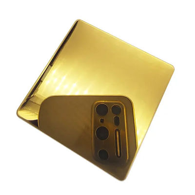 201 do titânio de aço inoxidável da folha de 321 espelhos cor dourada revestiu a espessura de 3.0mm