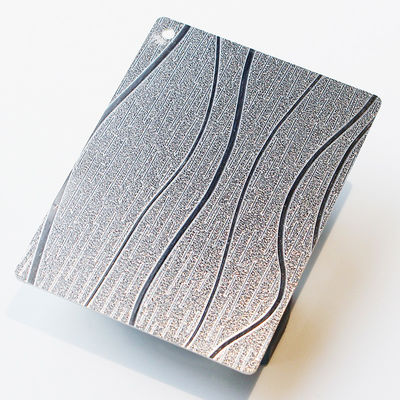 Texturas de grãos de madeira acabamento em relevo painel de aço inoxidável de corte personalizado tamanho 1mm 1,2mm 1,5mm espessura