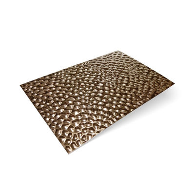 Grau 304 2B/BA acabamento 0,8 mm Espessura ondulado Honeycomb textura de aço inoxidável placa de metal sem costura