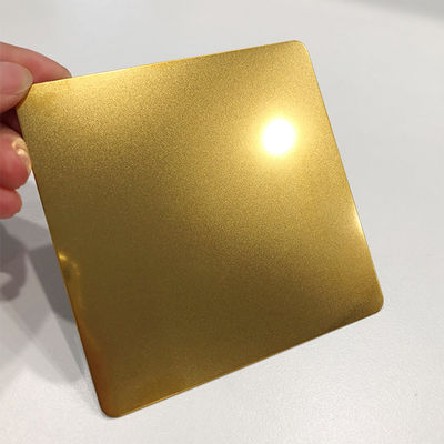 o grânulo de aço inoxidável decorativo da cor do ouro da folha de 0.5mm soprou o padrão de JIS