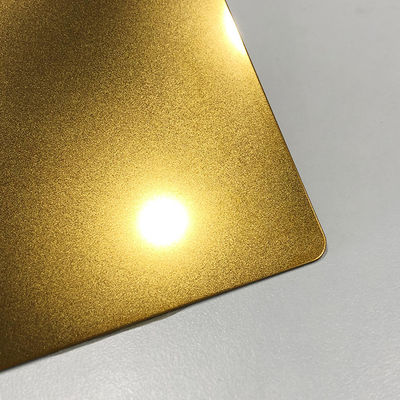 o grânulo de aço inoxidável decorativo da cor do ouro da folha de 0.5mm soprou o padrão de JIS