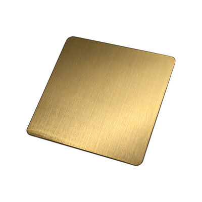 Ouro de aço inoxidável da placa da folha 304 da anti impressão digital do revestimento da linha fina chapeado