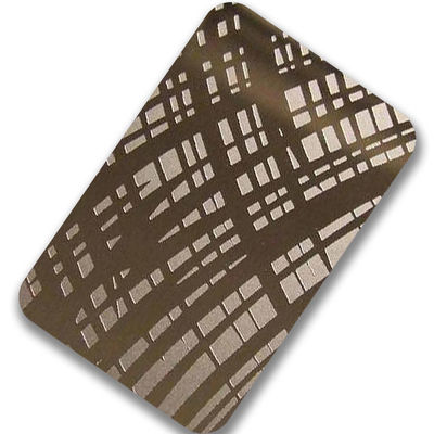 304 modernos gravaram a forma lisa da folha de aço inoxidável para a decoração da parede da casa de campo