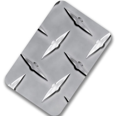 Folha de aço inoxidável de aço inoxidável quadriculado da placa de assoalho 3mm de ASME SS410