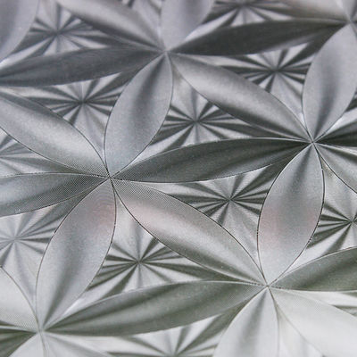 Folha de aço inoxidável decorativa gravada 3D para o painel de parede