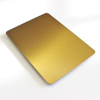 bom preço 304 Chapa de aço inoxidável escovada a ouro laminada a frio Chapa de aço inoxidável on-line