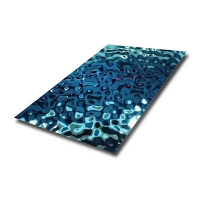 bom preço Folha de aço inoxidável JIS Decorativa Estampado Ondulação de água para decoração de teto on-line