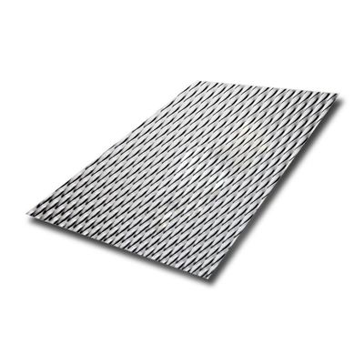 bom preço Folha de metal de aço inoxidável de corte personalizado com padrão de 5WL espessura 0,3 mm on-line