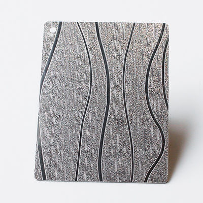 bom preço Texturas de grãos de madeira acabamento em relevo painel de aço inoxidável de corte personalizado tamanho 1mm 1,2mm 1,5mm espessura on-line