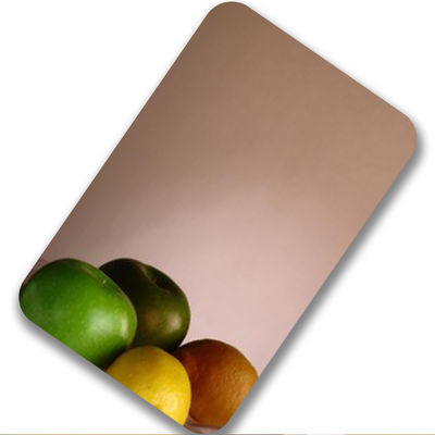bom preço Espelho 202 304 430 4X8 Rose Gold Color decorativo da folha de aço inoxidável de Aisi on-line