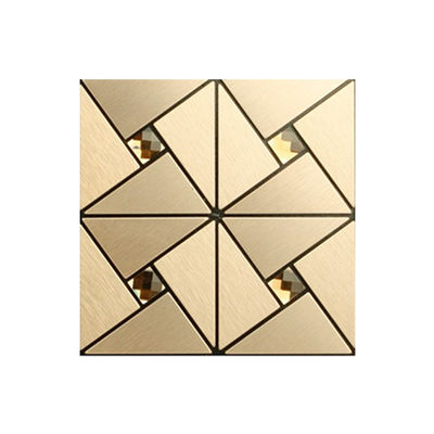 bom preço 304 telha de mosaico de aço inoxidável da espessura 3D de 0.8mm para a decoração da parede da cozinha on-line