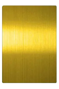 Ouro - revestimento de aço inoxidável escovado da linha fina | Metal de TBK