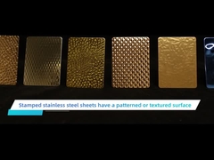 Placa de carimbo de aço inoxidável