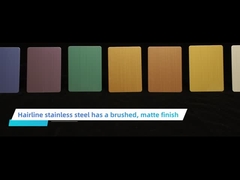 4 placas decorativas de aço inoxidável do armário do vinho do ′ do ′ X8 perlam a categoria soprada 304