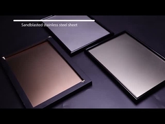 Limpar com jato de areia o grânulo soprou ss terminam a borda de aço inoxidável decorativa do moinho da chapa metálica