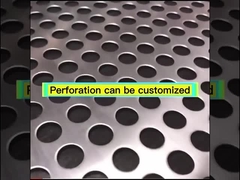 Placa de aço inoxidável da folha da tela de rede de arame do metal perfurado