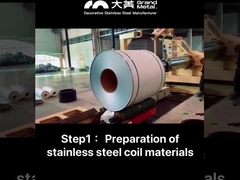 Bobina e folhas de aço inoxidável laminadas