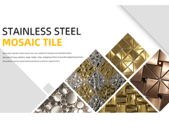 201 304 316 mosaico metálico mosaico decorativo mosaico de aço inoxidável
